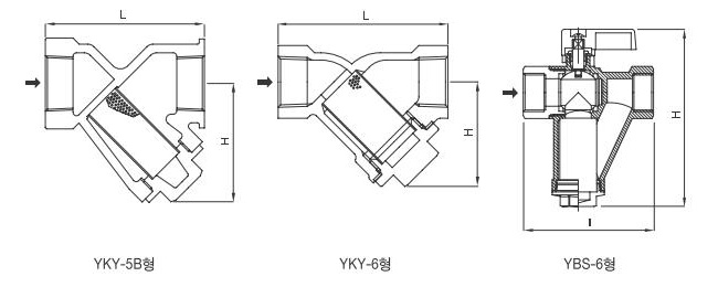 [삼양]청동나사스트레너 Yky 6 10k